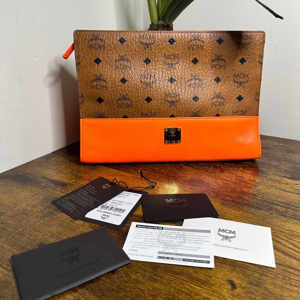 MCM Brown and Orange Bag